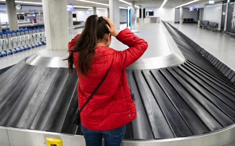 Cheguei, mas minha mala não!