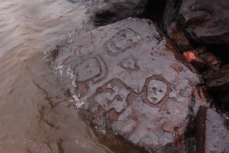 Ancient Rock Carving Found In The Amazon River