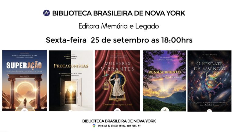 A Biblioteca Brasileira de Nova York apresenta um Coletivo da Editora Memória e Legado