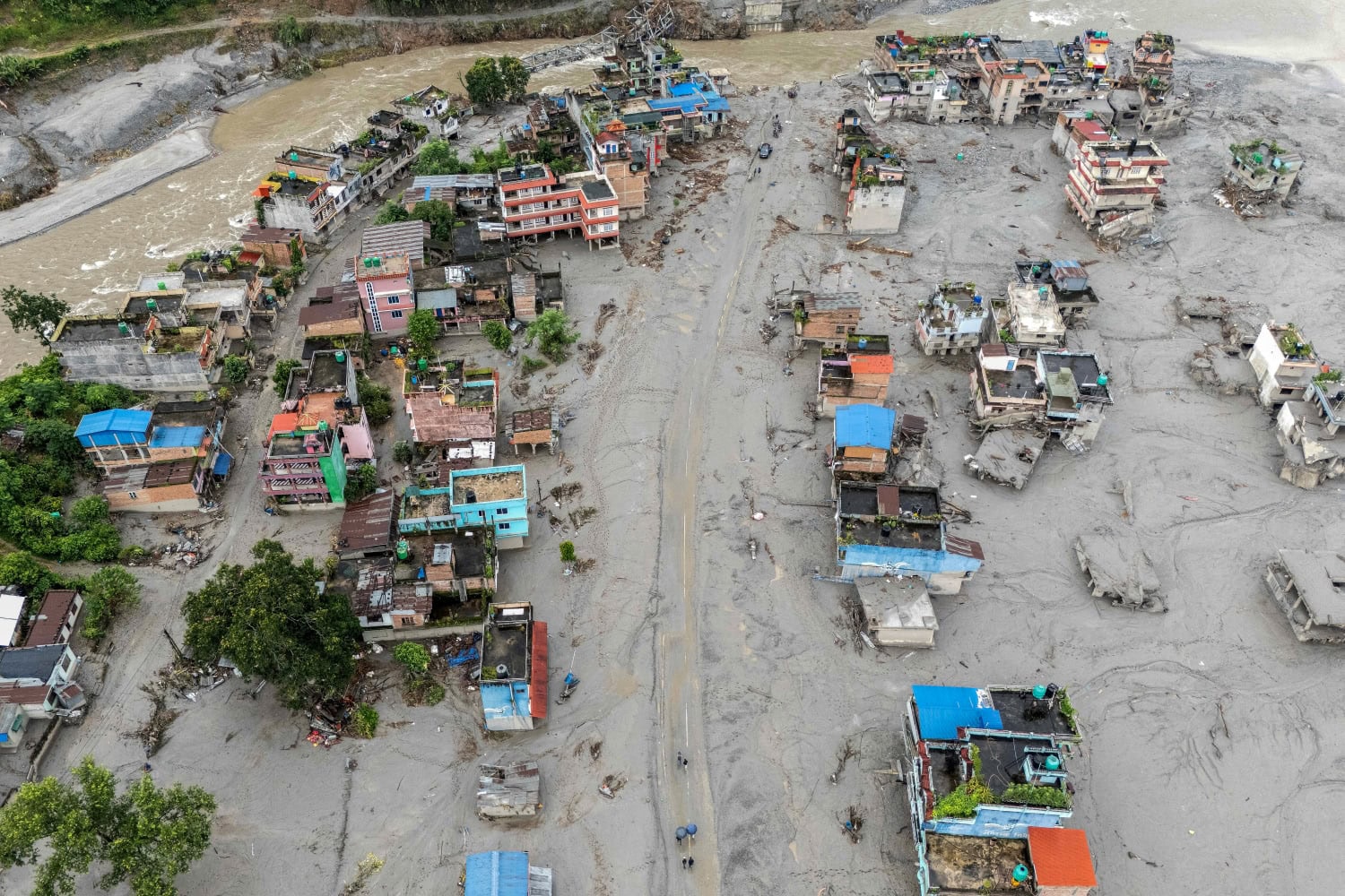 A Week After The Deadly Floods In Nepal, Rescuers Work To Find Survivors